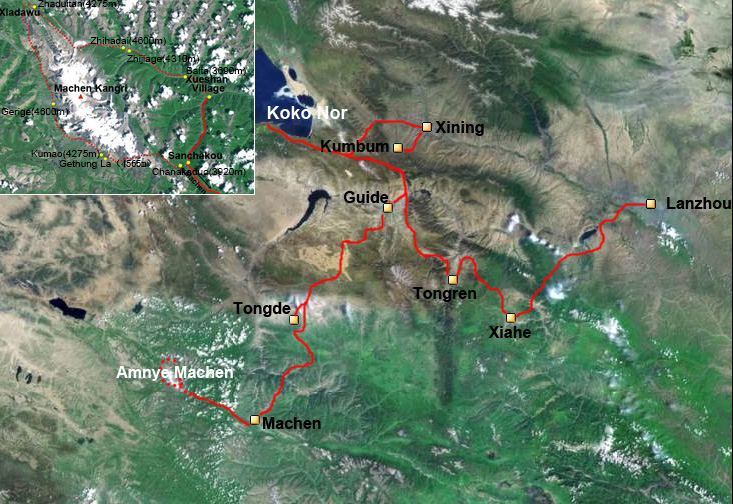 Trekking around Amnye Machen Mountain in Amdo